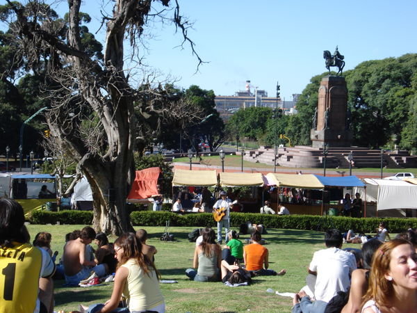 Relaxing in the park, Recoleta, Buenos Aires.