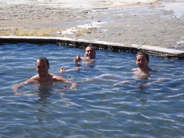 Swimming in the Hot Springs