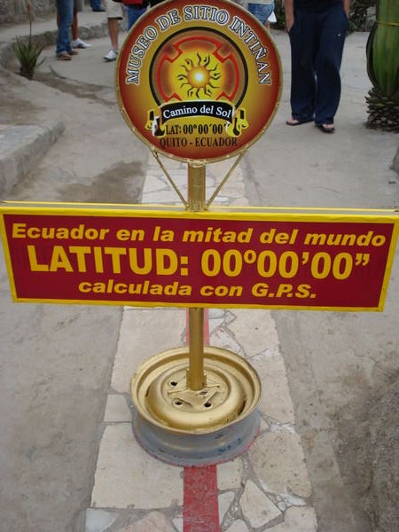 The Correct Line for the Equator (200m away)