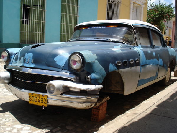 A broken down car in Trinidad