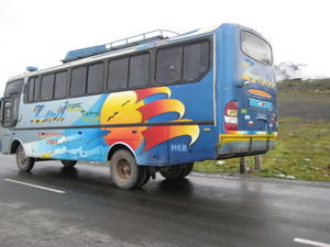 The bus that dropped us off at La Cumbre