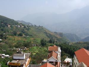 View from our balcony in Sapa