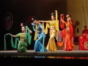 Dancing at the theatre in Chengdu