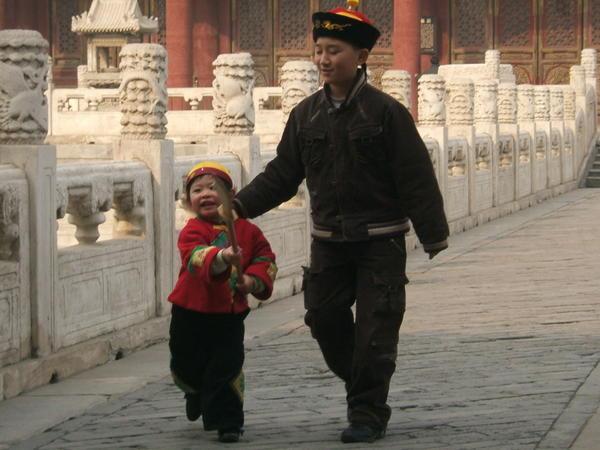A warrior in the making at the Forbidden City!