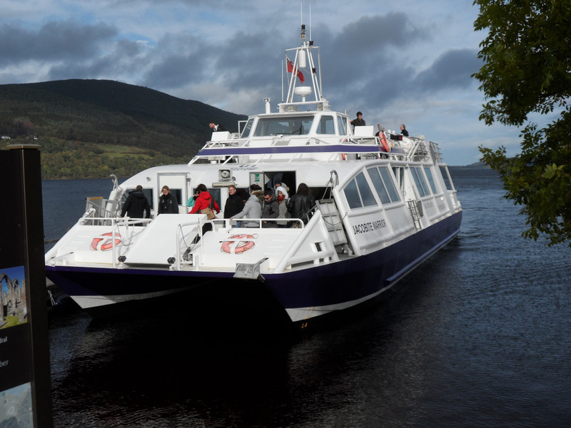 Our cruiser on Loch Ness