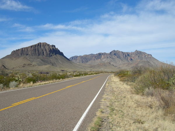 Chisos Mountains from the east