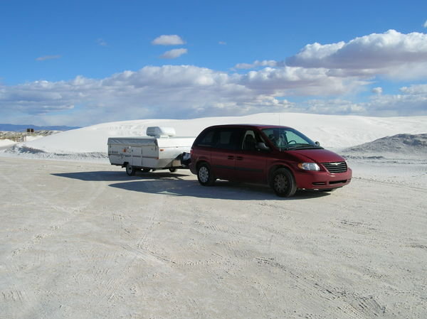 Our rig in White Sands Natl Mon