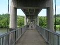 under the James River bridge