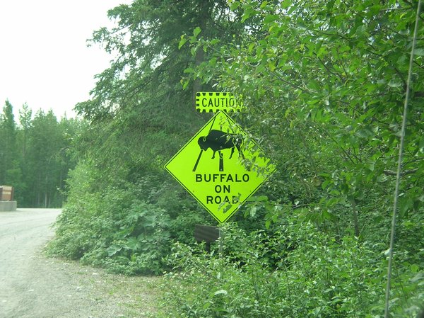 Sign along road
