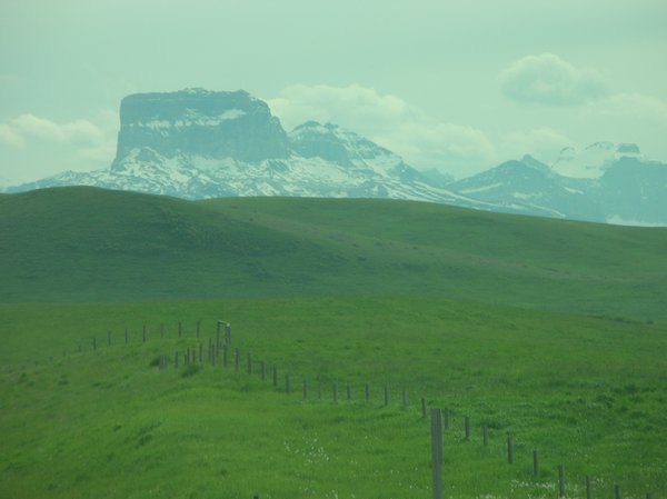 early glimpse  of Glacier NP