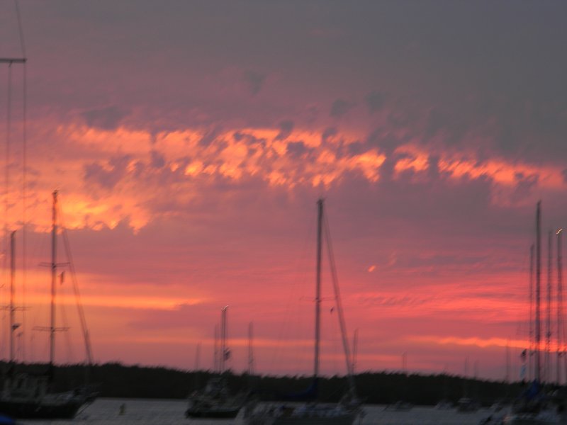 Clouds moving in