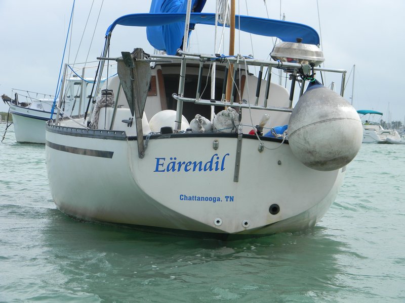 Boat name attached