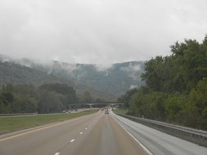 Approaching Monteagle Mtn