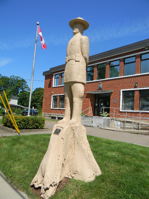 Carved Mountie