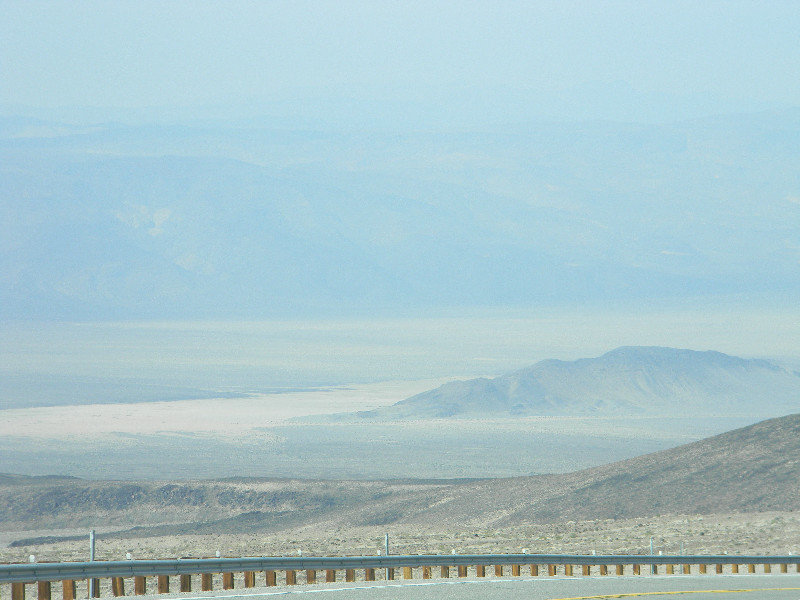 Panamint Valley in the haze