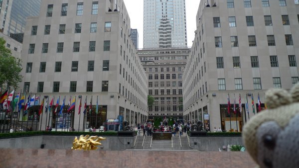 View over the Rockefeller Plaza