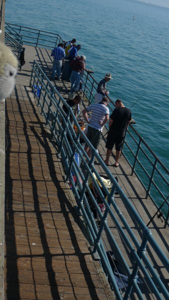 Fishing off the Pier at Santa Monica