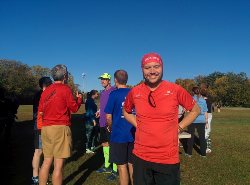 second finisher at Livonia parkrun (feeling a little smug)