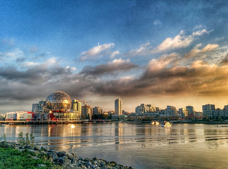 Science World at sunset