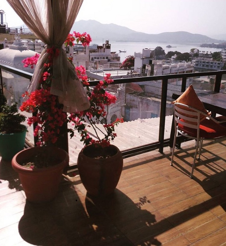 Our lovely balcony in Udaipur