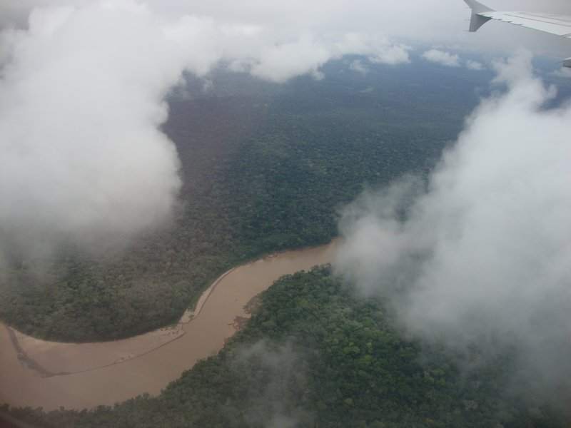 landing in the Amazon