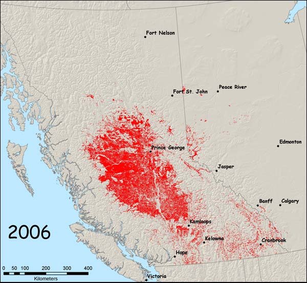 A map of the outbreak in BC