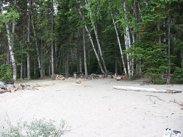 Campsite at Sandy Lake