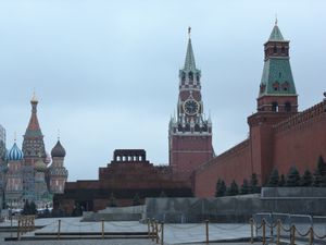 Lenin Masoleum and Kremlin Walls
