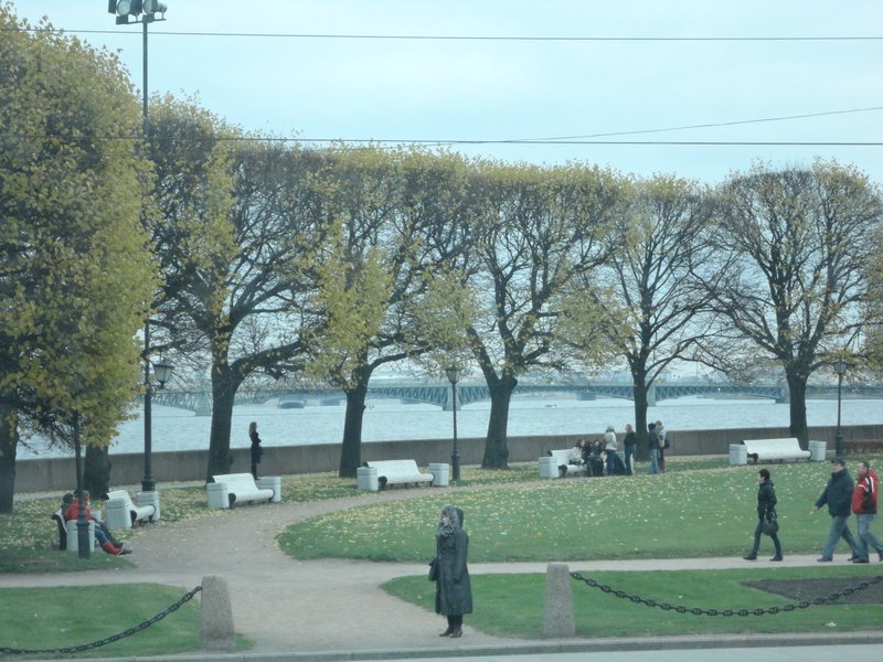 Park Scene on the Neva Waterfront
