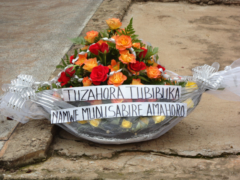 Baskets of Flowers to mark the 20th anniversary