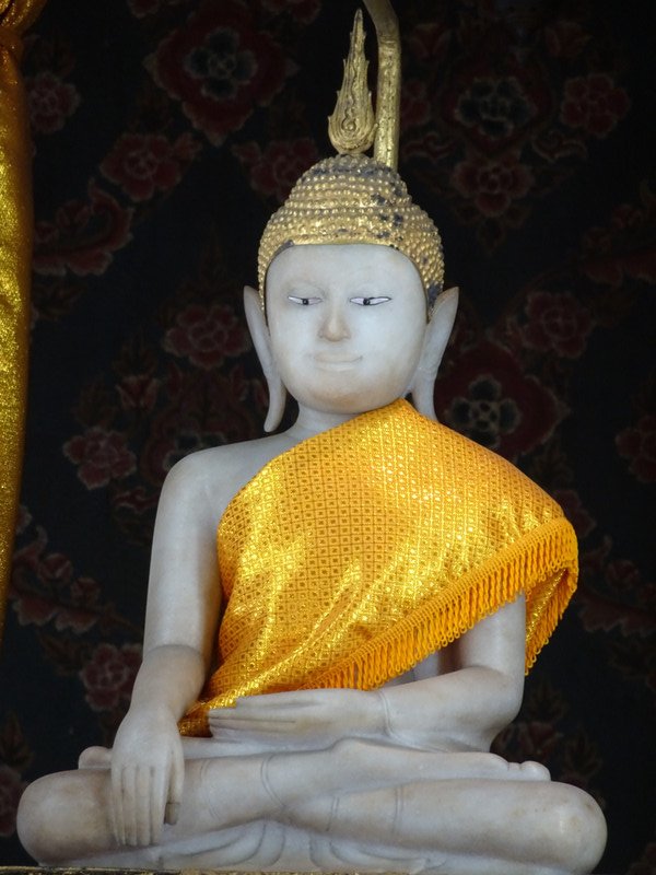 Blue Alabaster Buddha