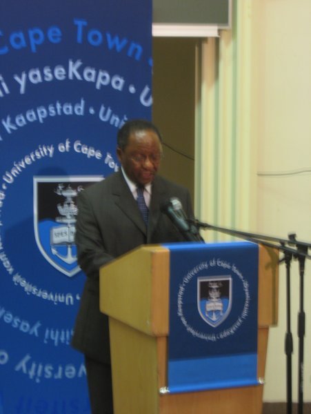 the Vice Chancellor of UCT