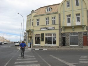 The coffee shop in Luderitz