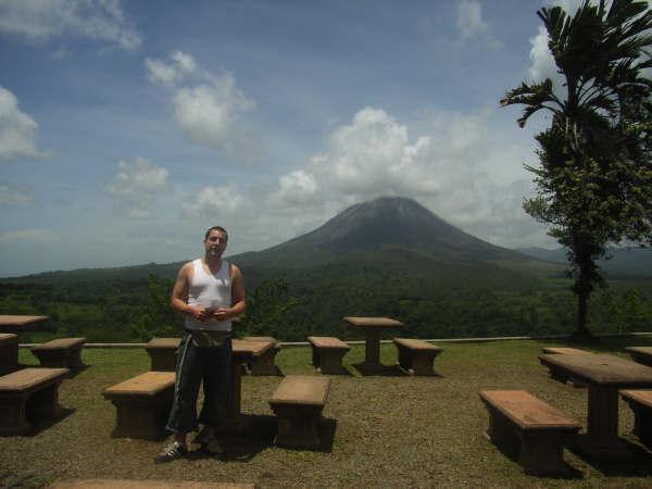 A view of the volcano from the national park