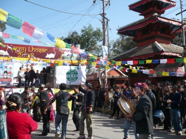 Tibetan New Year clebrations on the street