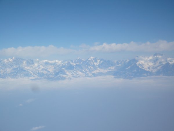 The Himalyas from the plane