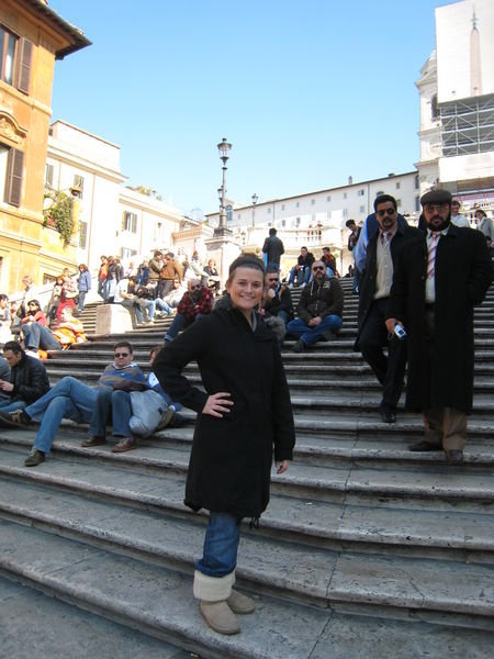 on the Spanish Steps