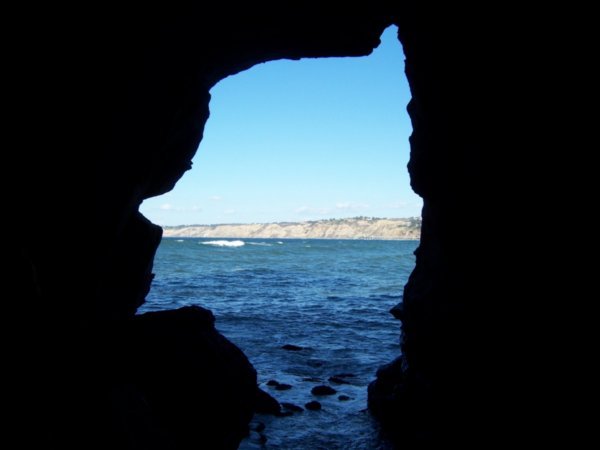 View out of the cave