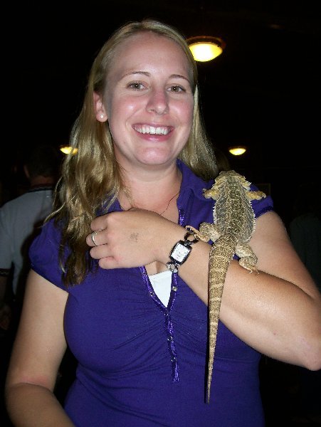 Allie and her favorite lizard