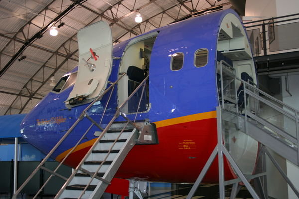 Nose section from a Southwest plane