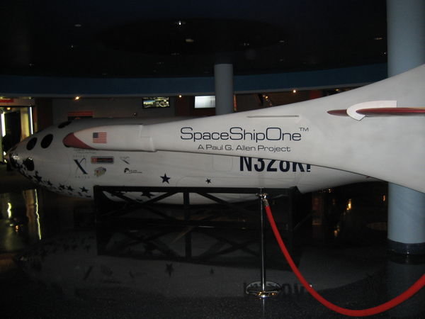 Replica of the first commercial ship in space