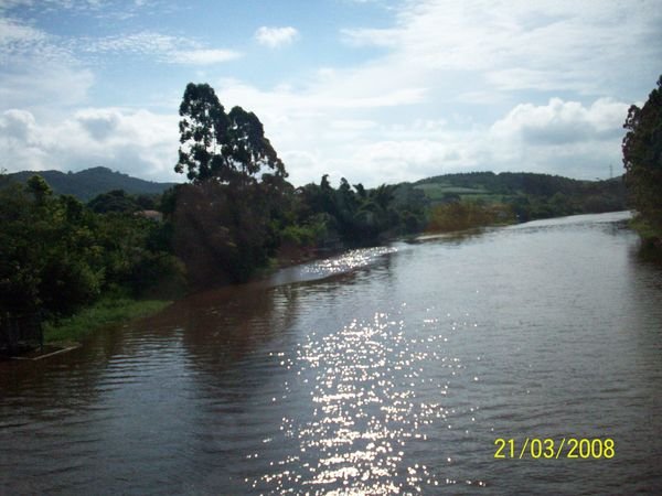 Crossing a river on the way to Florianópolis