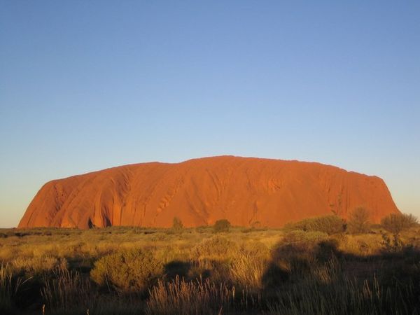 Uluru - zonsondergang