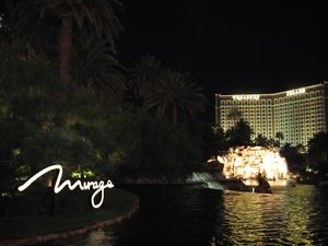 The Volcano outside Mirage