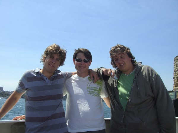 Zack Me & Will on Ferry to Zoo