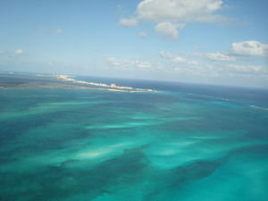 Cancun from the plane