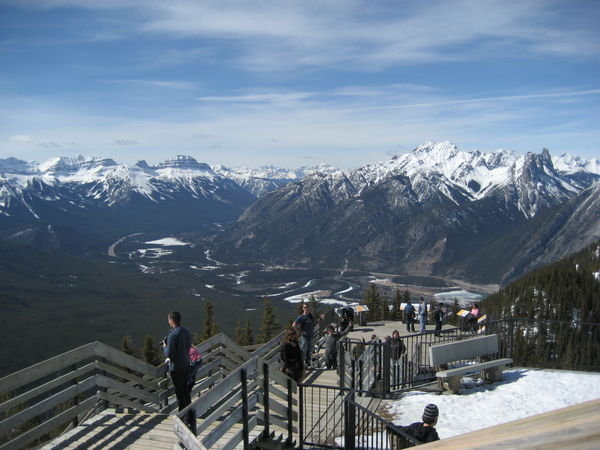 View of Banff and The Rockies.