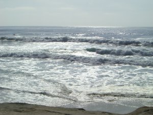 Traumhafte Wellen, traumhaftes Meer. 