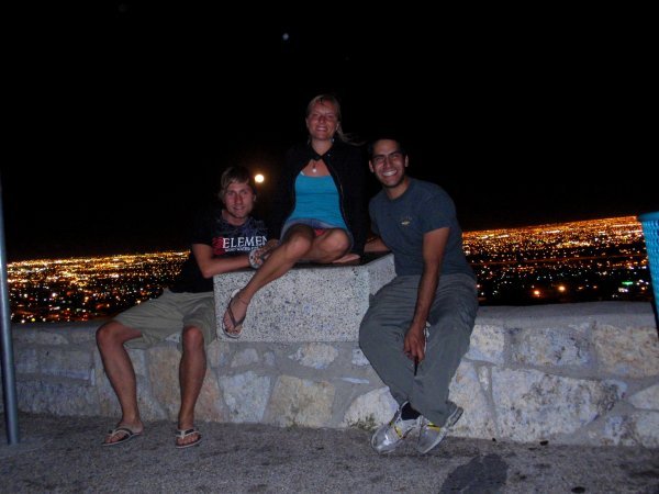The three of us posing in front of El Paso