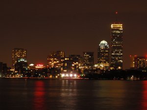 Boston by night